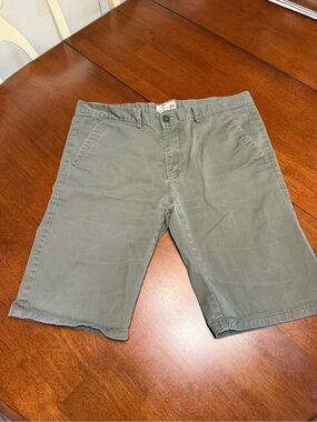 Vintage Polo Ralph Lauren Shorts Mens 34 X 10 Chino Olive Green Preppy Classic